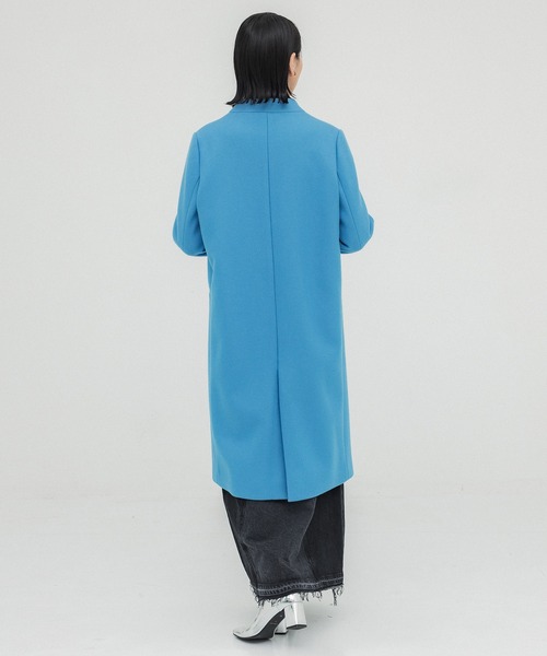 Super140カシミヤ混Vネックコート（ノーカラーコート）｜UNITED TOKYO