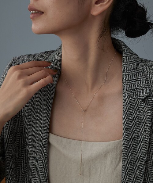 K10YG ロングネックレス ラリエット（ネックレス）｜Jouete