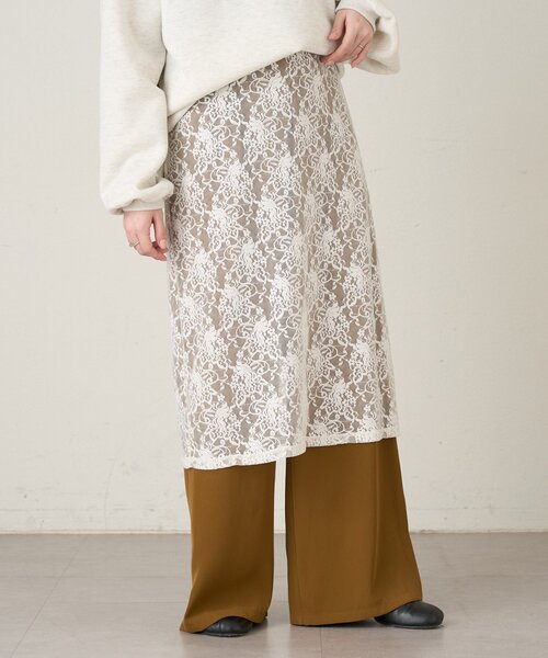 ストレッチレーススカート（スカート）｜Omekashi（オメカシ）の