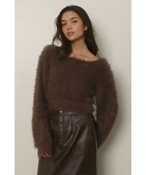 ALEXIA STAM（アリシアスタン）の「Shaggy Knit Top /ふわふわシャギー