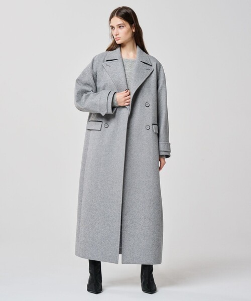 ロング チェスターコート（uncrave WHITE）（チェスターコート