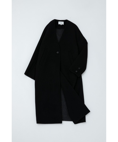 ENFOLD（エンフォルド）の「ウールリバー ノーカラーコート（ノー
