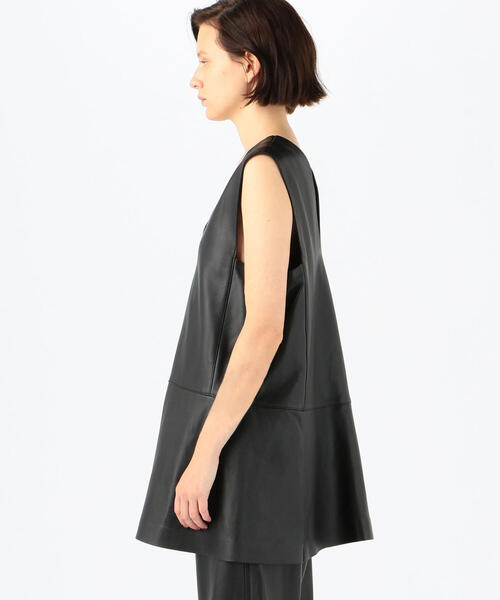 BACCA（バッカ）の「ソフトシープレザー ベストチュニック（シャツ