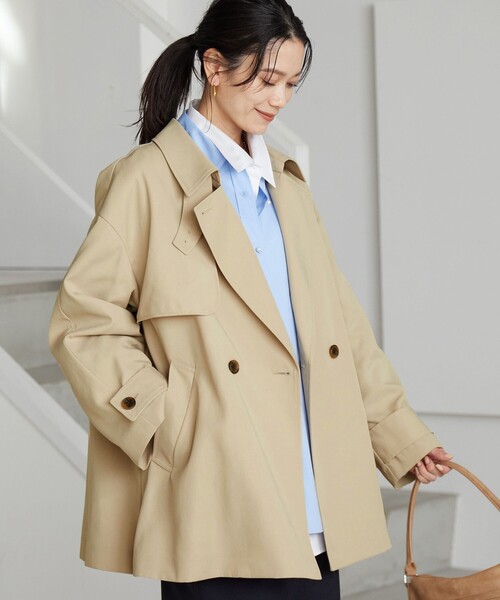 size SHORTあり］ミドル トレンチ コート 撥水（トレンチコート