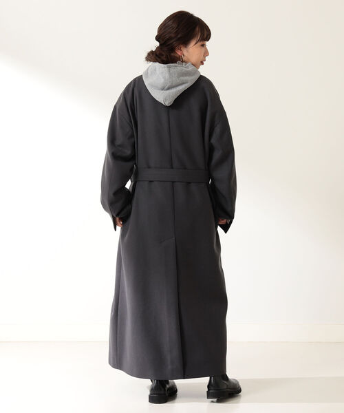 ATON（エイトン）の「ATON / ウールサキソニー チェスターコート