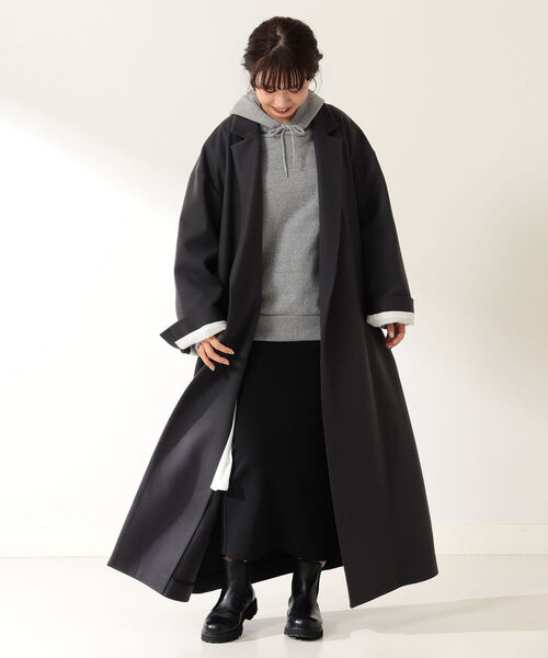 ATON（エイトン）の「ATON / ウールサキソニー チェスターコート