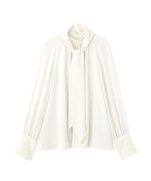 セール】◇ジャギーカフスリボンブラウス（シャツ/ブラウス