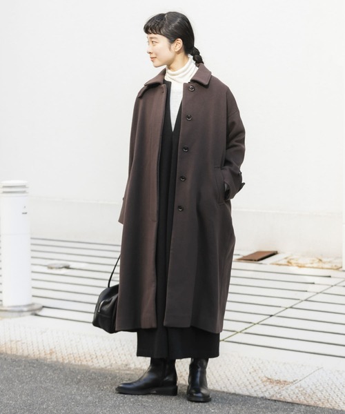 かぐれ（カグレ）の「ウールバルマカンコート（ステンカラーコート