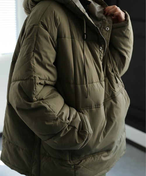 セール】アノラックエコダウンブルゾン/フードパディングブルゾン