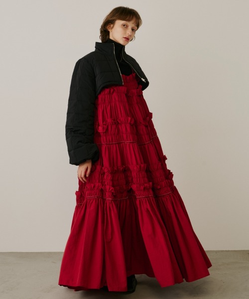 ギャザーキャミフリルワンピース（ワンピース）｜PERNA（ペルナ）の