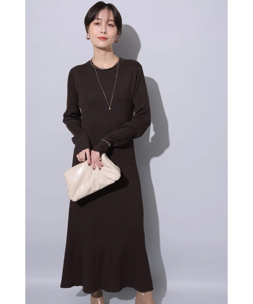 ラメニットロングワンピース（ワンピース）｜Arpege story