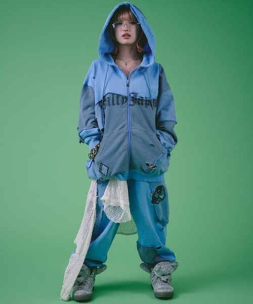 A'GEM/9 × .kom 『GALFY/ガルフィー』 ツギハギゾンビパーカー