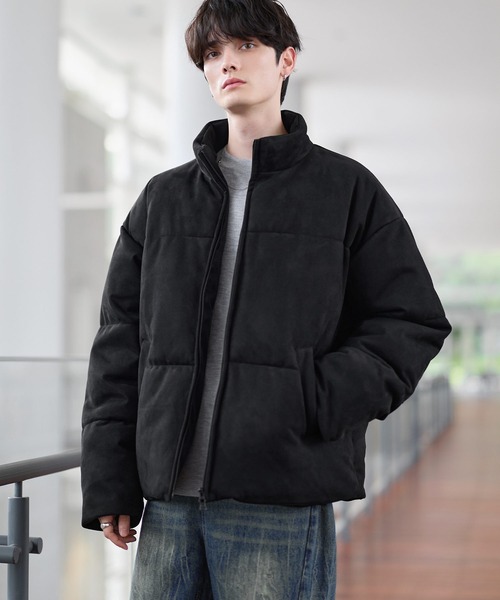 セール】ハイネック中綿ショートジャケット(600フィルパワー)（ダウン