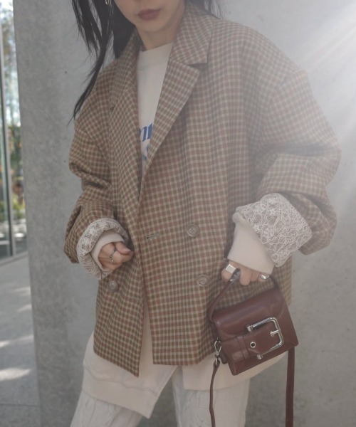 OVER WIDE SHOULDER JACKET（テーラードジャケット）｜Ameri（アメリ