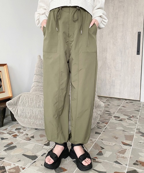 セール】【累計販売枚数2万枚突破！】すそドロストワークパンツ