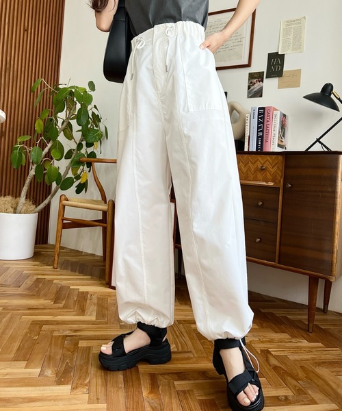 セール】【累計販売枚数2万枚突破！】すそドロストワークパンツ