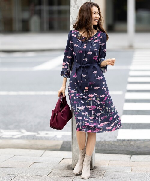 Sunauna（スーナウーナ）の「◇【手洗い可】 コスモスパターン