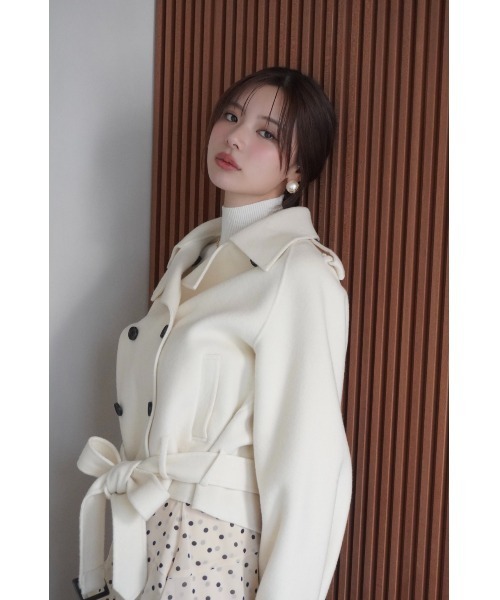 ウールショートトレンチコート（トレンチコート）｜EIMY ISTOIRE