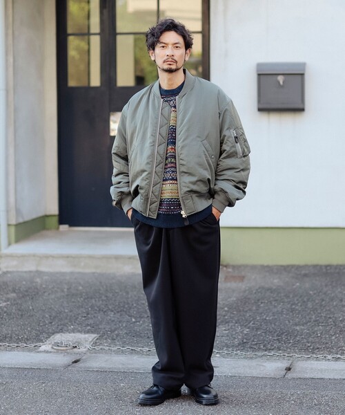 B:MING by BEAMS（ビーミングバイビームス）の「撥水 ナイロン MA-1