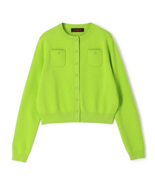 コットンカシミヤ クルーネックカーディガン（カーディガン/ボレロ