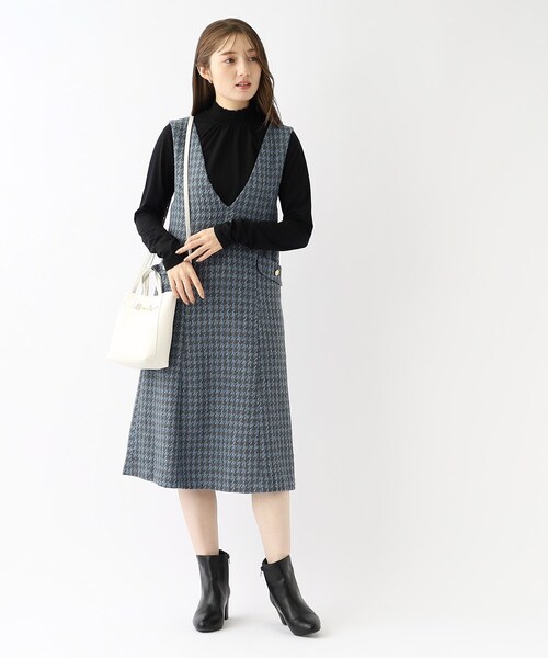 index（インデックス）の「◇千鳥チェックツイードジャンスカ【洗濯機