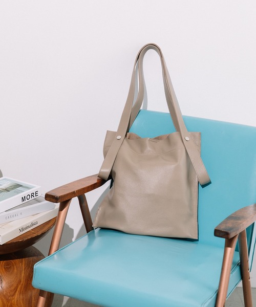 BEAURE ヴュレ カウレザー 2デザイン ハンドル 薄マチ A4 トート