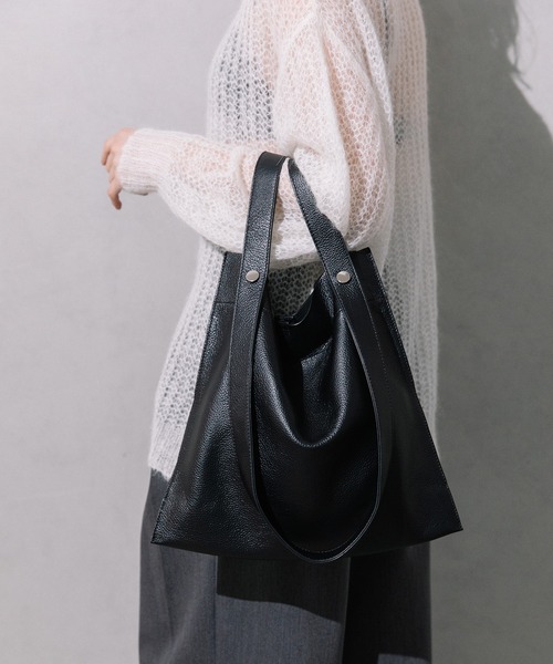 BEAURE ヴュレ カウレザー 2デザイン ハンドル 薄マチ A4 トート