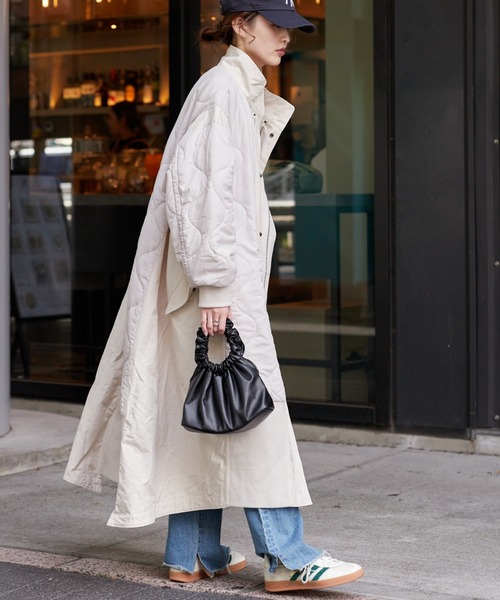 セール】≪新色登場≫【etsinta/エシンタ】切替マキシミリタリーコート