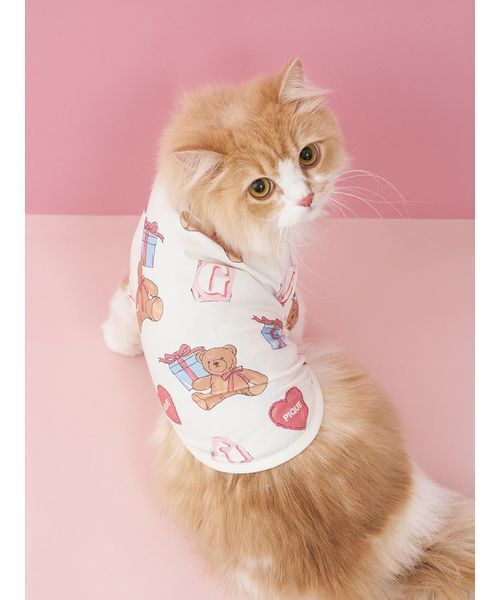 セール】【CAT&DOG】フェイバリット柄プルオーバー（ペットウェア