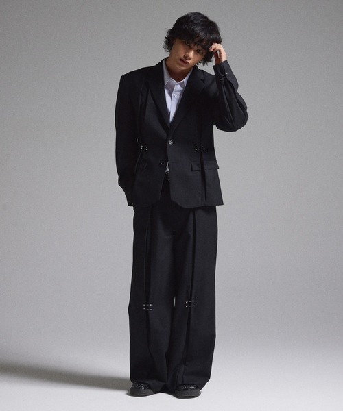 GRANCY】Pierced Tuck Tailored Jacket / ピアスデザインタック