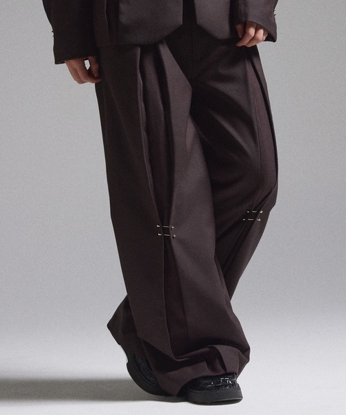GRANCY（グランシー）の「【GRANCY】Pierced Tuck Slacks / ピアス