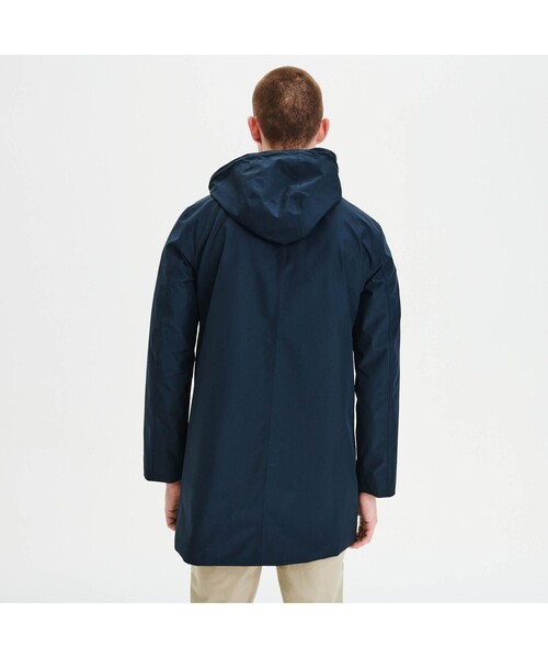 AIGLE（エーグル）の「ゴアテックス フード付きステンカラーコート