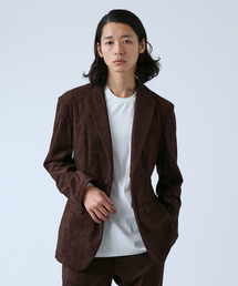 テーラードジャケット（ブラウン/茶色系・コーデュロイ）ファッション