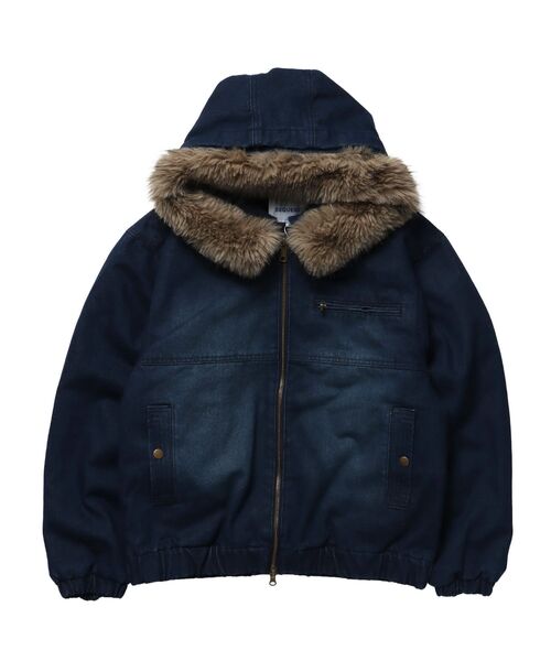 SEQUENZ（シークエンズ）】FUR DENIM HOODIE JKT / デニム ジャケット