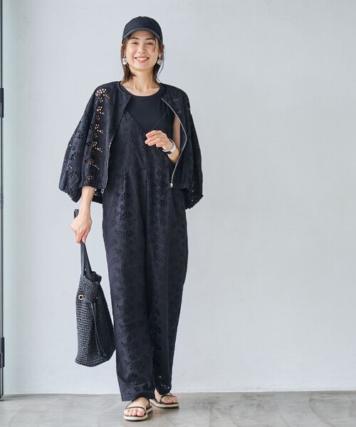 coen（コーエン）の「【RONEL】レースオールインワン（つなぎ