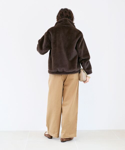 セール】ミンクタッチスタンドカラーファーブルゾン（ブルゾン）｜le