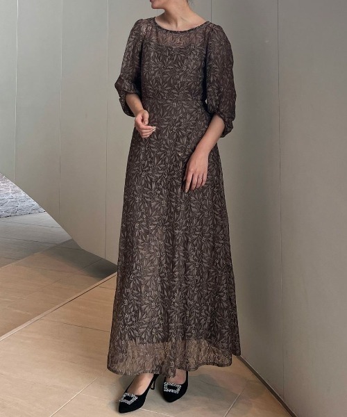 ギャザースリーブフラワードレス（ドレス）｜Dorry Doll（ドリードール