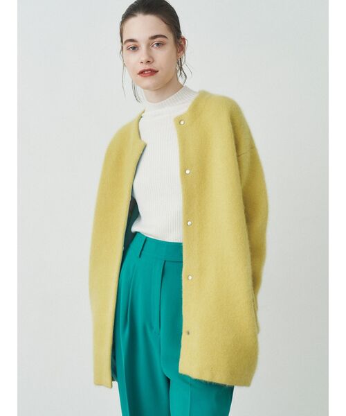 ELENDEEK（エレンディーク）の「ラクーンミックスダブルカーディガン
