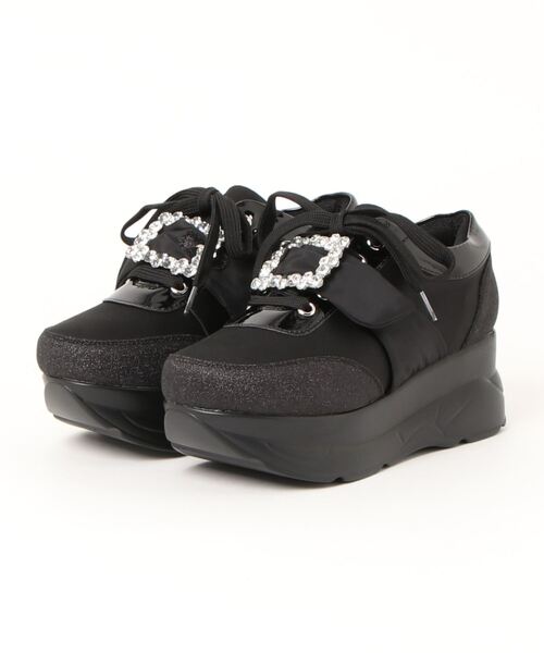 YOSUKE/ヨースケ」厚底ビジューバックルスニーカー（スニーカー