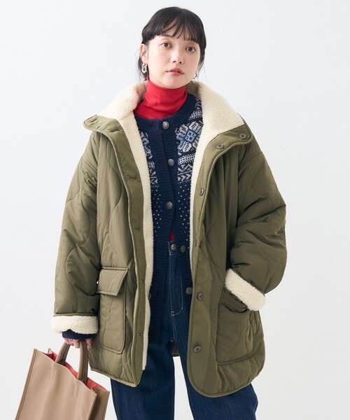 FREAK'S STORE（フリークスストア）の「ハイネック リバーシブル ボア