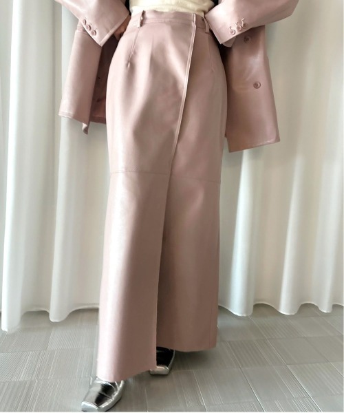 セール】LUSTER SYNTHETIC LEATHER SKIRT（スカート）｜Ameri（アメリ