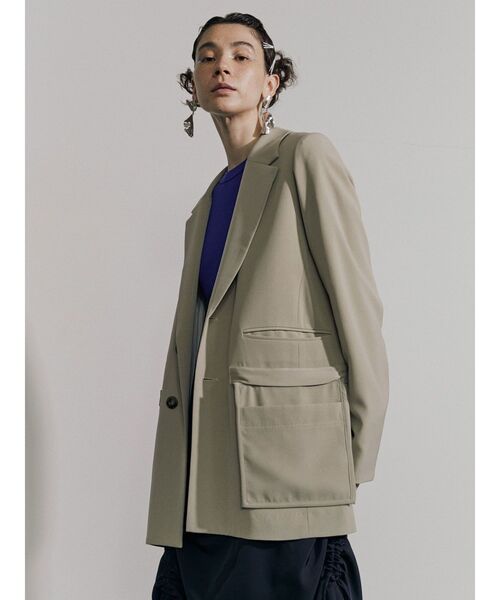 UN3D.（アンスリード）の「レイヤードポケットジャケット（テーラード