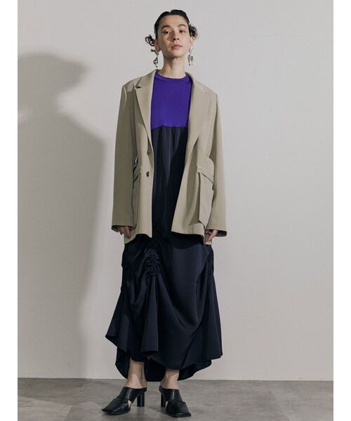 UN3D.（アンスリード）の「レイヤードポケットジャケット（テーラード