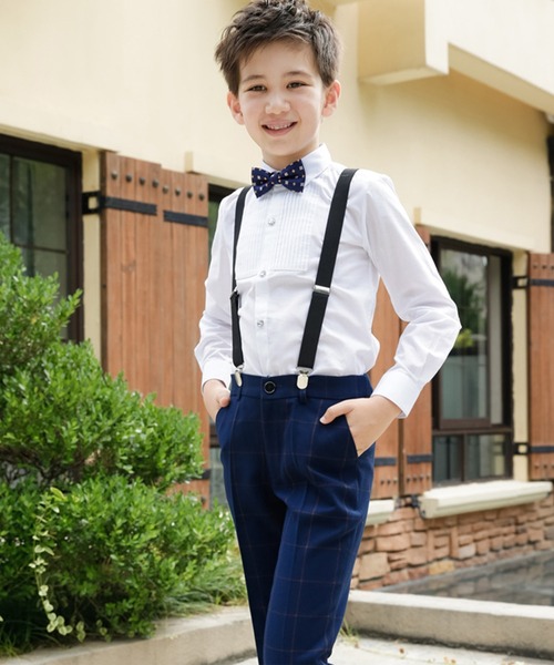 セール】【セットアップ キッズスーツ】長袖シャツ+パンツ+