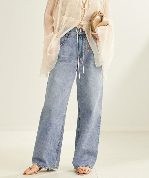 Plage R'IAM WIDE デニムブルー36