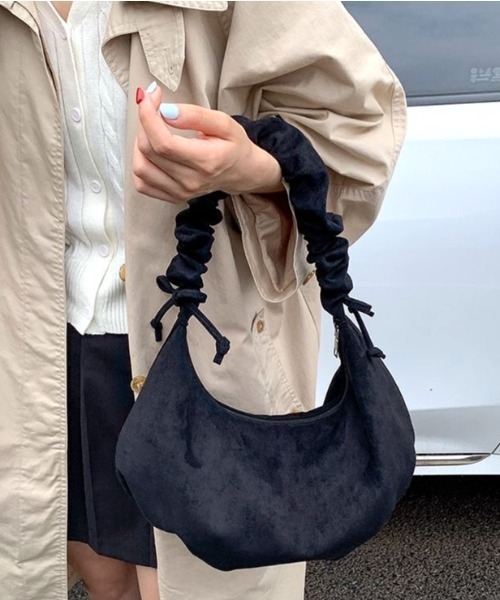 セール】マルチwayギャザーショルダーフェイクスエードバッグ