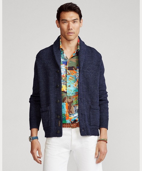 コットン ショールカラー カーディガン（カーディガン/ボレロ）｜POLO