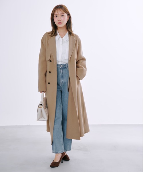 ウールリバートレンチコート 【低身長・小柄女性】（その他アウター