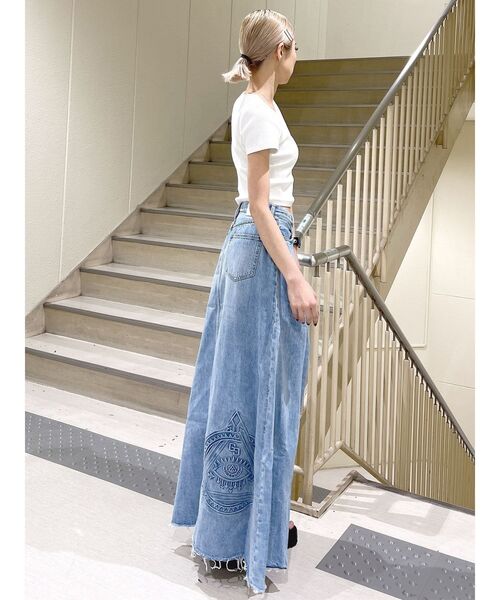 GYDA（ジェイダ）の「【倖田來未コラボ】OVERLAP EMBOSSロングデニム