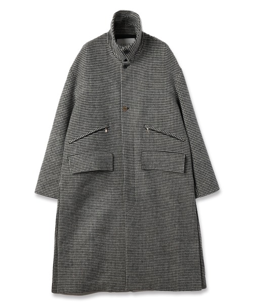 CULLNI（クルニ）の「24-AW-039B / Wool Check Double Pocket Long